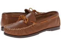 2016 Minnetonka Comfort Slippers for Men - Camp Mocc - Maple Smooth Leather Sale Online
